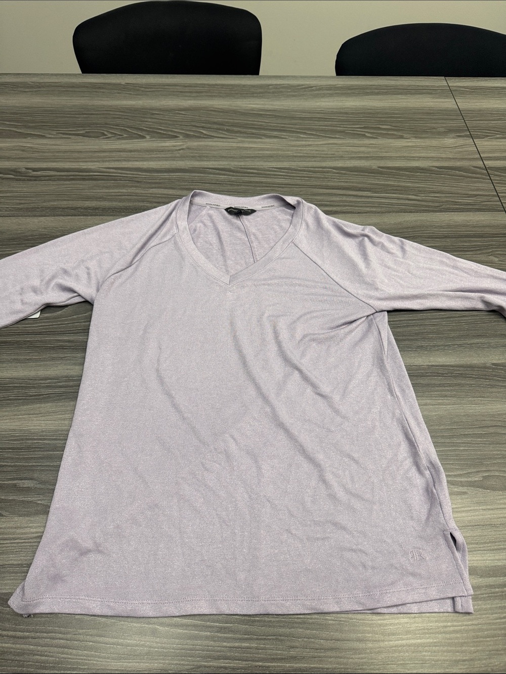 Banana Republic Lilac V-Neck Long Sleeve Top